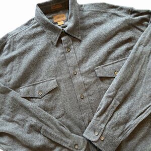 Workwear Shirt Men's Chamois Cloth Shirt St. John's Bay Grey Size XL NWT New